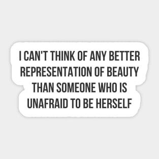 Representation of Beauty Sticker